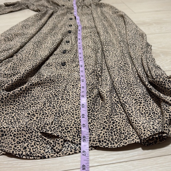 MELLODAY Leopard Print Dress - Black and Tan - Picture 7 of 8